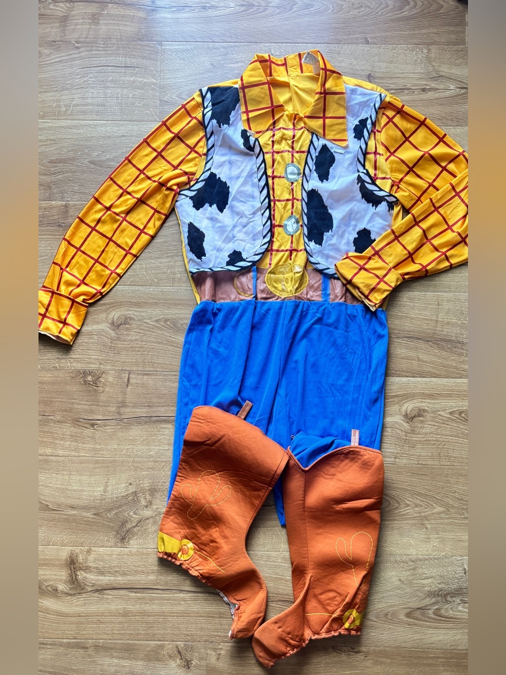 Cowboy adult Costume - Blue, Yellow & Orange Toy Story